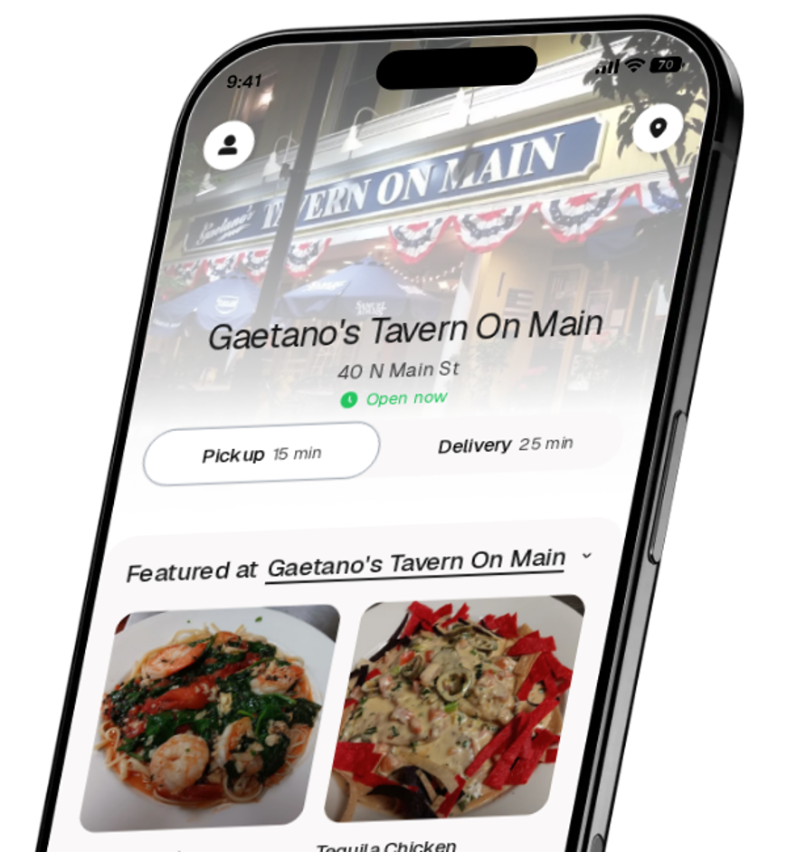 Gaetano's Tavern On Main app preview